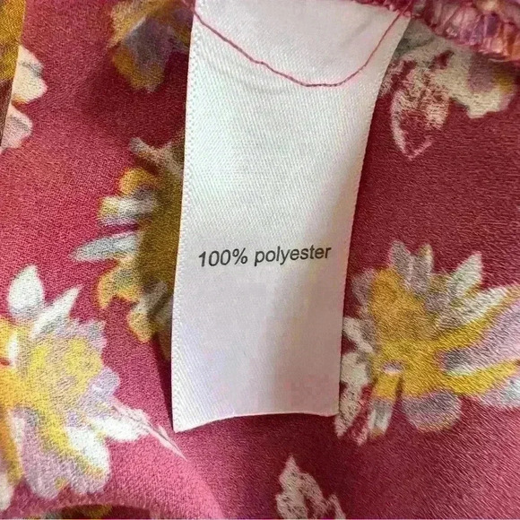 NWT Evsie Girls Floral Smocked Chest Bell Sleeve Blouse Size Large - Picture 8 of 10